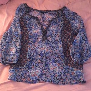 Blue pattern shirt